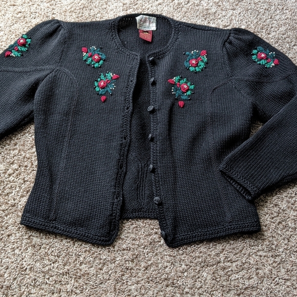 Vintage Susan Bristol cardigan, black. - Picture 2 of 8